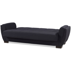 English Elm Primenest Skyhaven Convertible Upholstered Sofabed With Storage For Small Spaces & Guests, Black B030P286504-GIGA