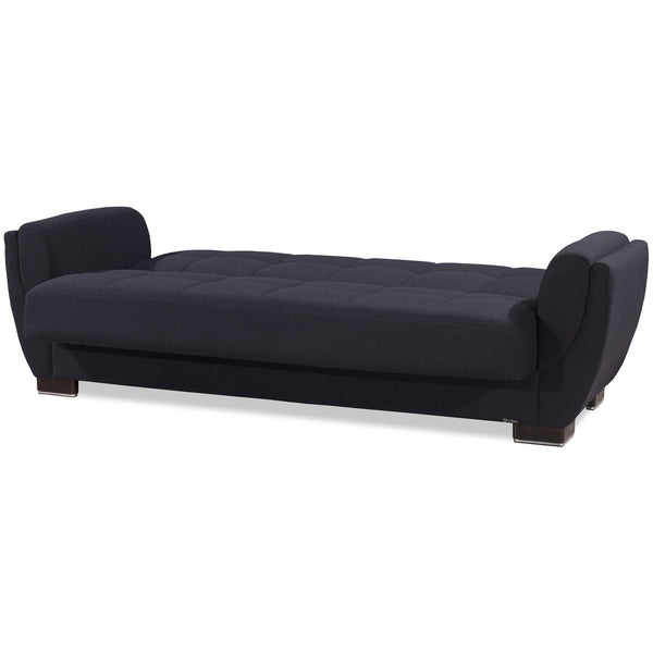 English Elm Primenest Skyhaven Convertible Upholstered Sofabed With Storage For Small Spaces & Guests, Black B030P286504-GIGA