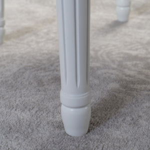 English Elm Christopher Knight Home® - Kd Dining Chair Set Of 2 - Elegant French Country Upholstered Chairs With Fluted Legs & Aqua Fabric 60352.00LBL