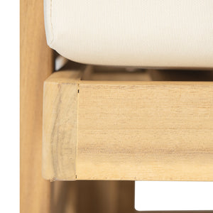 English Elm Christopher Knight Home® - Royal Wood Club Chair – Elegant Acacia Design With Plush Cushion, Weather-Resistant Upholstery & Support N773P218354B