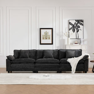 English Elm Wider Ergonomic Loveseat with Breathable Chenille Upholstery, Modular Design, Plush Double-Layer Cushioning W1143S00040 W1143S00040