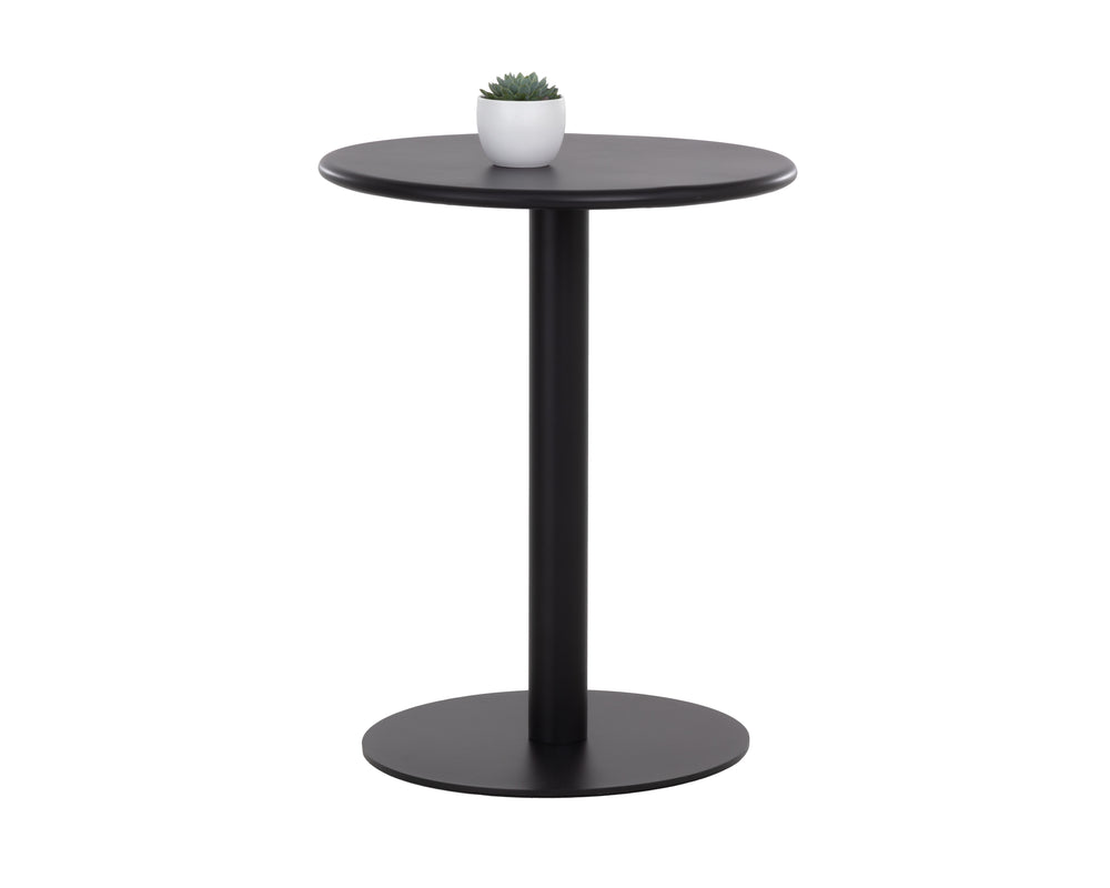 Sunpan Costello Bistro Table - 23.5" Smooth Aluminum Design, Weather-resistant, Timeless Outdoor Charm Black Aluminum 112246