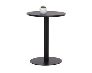 Sunpan Costello Bistro Table - 23.5" Smooth Aluminum Design, Weather-resistant, Timeless Outdoor Charm Black Aluminum 112246
