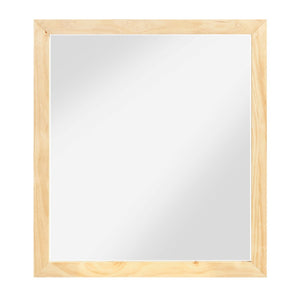 English Elm Transitional 7-drawer Pine Dresser with Mirror Dovetail Wood Grain Bedroom Set B011S02461