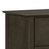 English Elm Doviin Grey 2-Drawer Nightstand With Metal Pull Knob