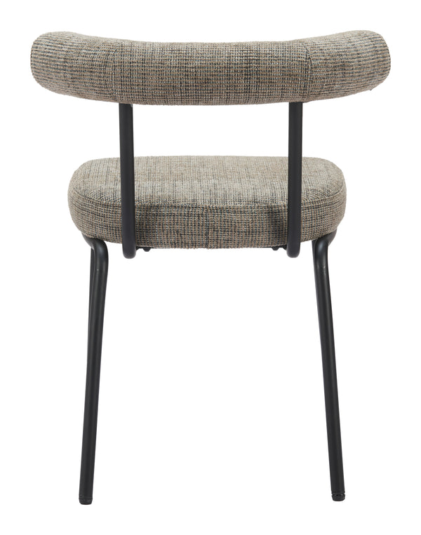 Kede Dining Chair - Set of 2 Green Tweed 110098 Zuo Modern