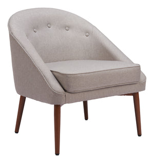 Carter Accent Chair Gray 109876 Zuo Modern