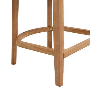 English Elm Christopher Knight Home® - Wood Upholstered Arm Counter Stools Set Of 2 - Beige & Natural Oak, Stylish & Comfortable Design N771P265580Q