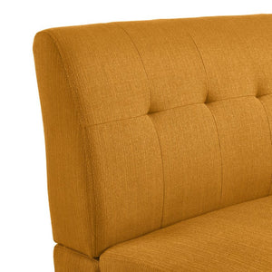 English Elm Mondy Tufted Mid-century Loveseat Polyester Upholstered with Tapered Solid Wood Legs B127P495076