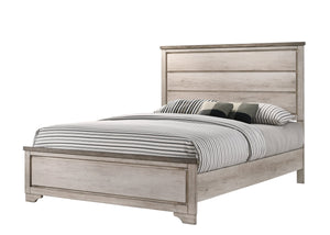 English Elm 1Pc Distressed Brown Full Panel Bed - Coastal Rustic Charm For A Relaxed Bedroom Oasis B2741S00399