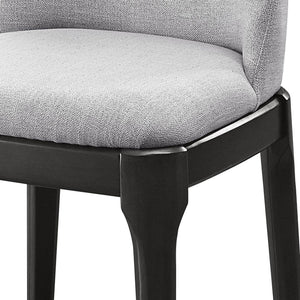English Elm Light Linen Upholstered Side Chairs Set of 2 – Tight Back Comfort, Grey Oak Tapered Legs, Durable Dining Seating (98) B062P186538