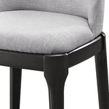 English Elm Light Grey and Grey Oak Upholstered Side Chairs (Set Of 2)