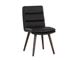 Zelia Dining Chair - Linea Black Leather 107707 Sunpan