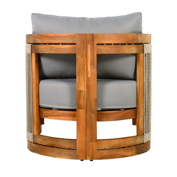 English Elm [set of 2] Acacia Hardwood Outdoor Club Chairs with Rope Weave Panels and Cushions N767P367654E_2