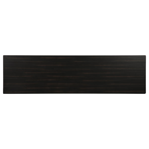 English Elm Castleton 70 Inch Farmhouse Media Console Pine Wood with Six Storage Compartments B062P451647
