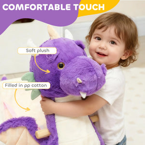 English Elm Rocking Pelican Plush Ride on Toy for Toddlers with Sounds and Safety Belt T3971P412815