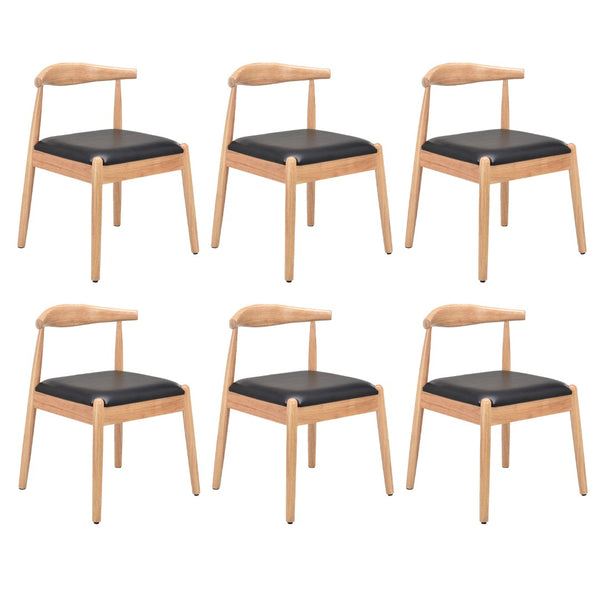 English Elm Weave Dining Chairs Set Of 2 - Mid-Century Modern Oak Frame, Handwoven Seat For Stylish Comfort T3623P371953-GIGA