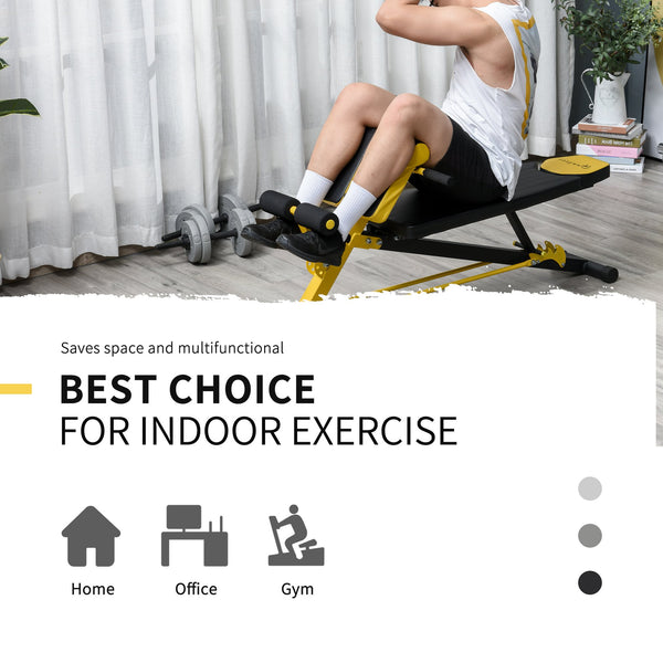English Elm Soozier Multi-angle Steel Home Gym Bench with Foam Holders for Full Body Strength W2225P217971