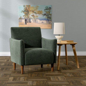 English Elm Wallace & Bay - Green Accent Chair Juniper Transitional Engineered Wood Upholstered Seat Easy-Care 28.2x29.3x32.5" B2709P212428
