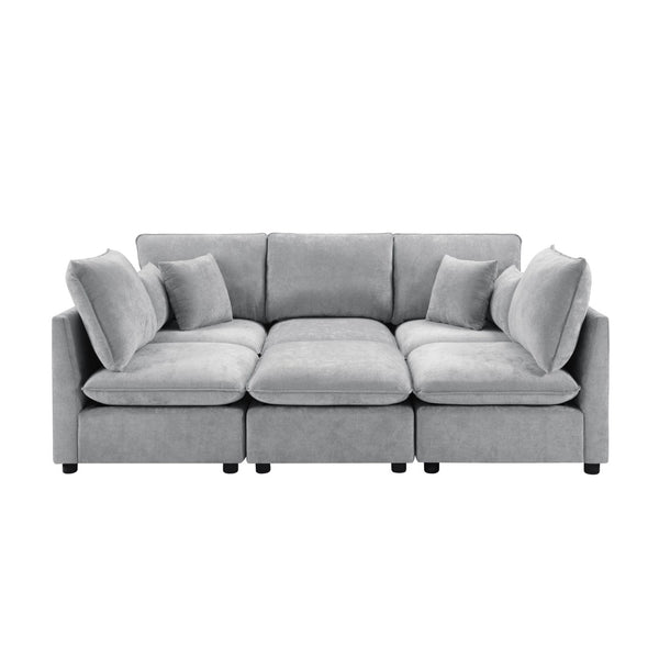 English Elm Swivel Barrel Accent Chair Chenille Tufted Round Club Seat for Living Room Lounge N719S002300E