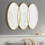 Madison Park Signature Eclipse Modern/Contemporary Gold Trio Wall Mirror MPS95F-0039 Gold