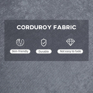 English Elm HOMCOM Reclining Accent Chair with Ottoman, Adjustable 95–155° Back, Plush Padded Seat, Steel Frame W2225P229183