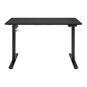 OSP Home Furnishings Primo Electric Standing Desk with Led Lighting Steel Frame and Built-in Cable Management PMO4824GD-BCF