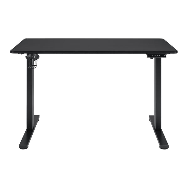 OSP Home Furnishings Primo Electric Standing Desk with Led Lighting Steel Frame and Built-in Cable Management PMO4824GD-BCF