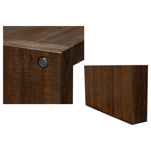 JLA Home INK+IVY - Counter-Height Acacia Console Table with Wire-Brushed Finish, Decorative Hardware, Slim Profile Brown FPF20-0322