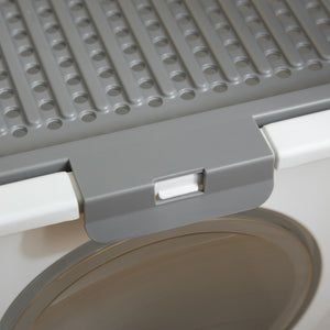 English Elm Cat Litter Box Enclosed Top Exit Pe Plastic Odor Control with Pull Out Tray T3971P437147