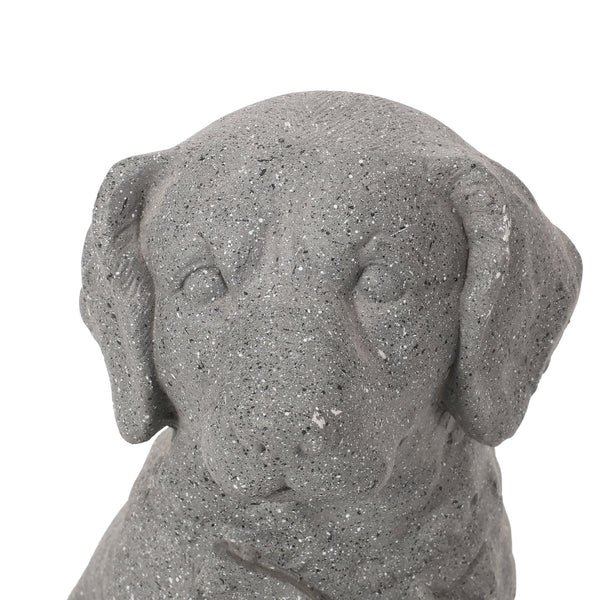 English Elm Christopher Knight Home® - MGO Puppy Garden Statue Stone Gray – Durable Cast Stone Magnesium Oxide, Weatherproof 15.25"H Charm 70877.00