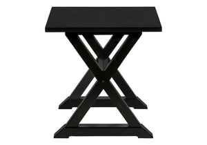 English Elm Accent 2-Tier Narrow End Table with Drawer and Shelf, Transitional Veneer Top, Solid Wood Legs for Compact Spaces Black 27 L x 25 W x 9 H B2710P219490