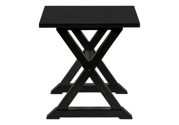 English Elm Accent 2-Tier Narrow End Table with Drawer and Shelf, Transitional Veneer Top, Solid Wood Legs for Compact Spaces Black 27 L x 25 W x 9 H B2710P219490