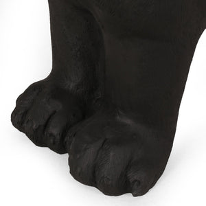English Elm Christopher Knight Home® - MGO Labrador Dog Bench Lightweight Concrete Outdoor Seat in Matte Black — No Assembly, Durable Decor 72984.00