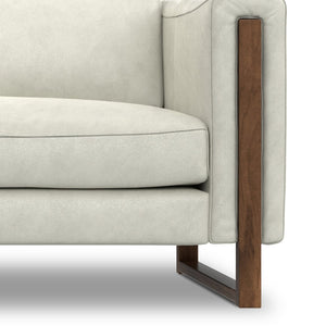 English Elm Richard 83-Inch Eco-Conscious Sofa: Luxurious Semi-Aniline Leather, Spacious Comfort & Easy Care B136P364300-GIGA