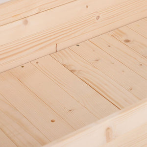 English Elm Outsunny Elevated Wooden Planter Box, 48" X 22", Ergonomic Garden Bed With Self-Drainage For Herbs, Veggies, Flowers, Perfect For Patios And Balconies! W2225P174407-GIGA