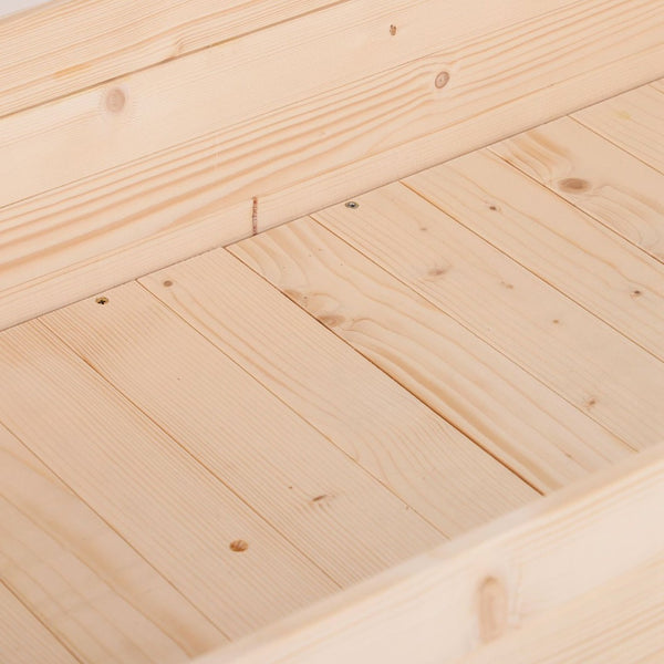 English Elm Outsunny Elevated Wooden Planter Box, 48" X 22", Ergonomic Garden Bed With Self-Drainage For Herbs, Veggies, Flowers, Perfect For Patios And Balconies! W2225P174407-GIGA