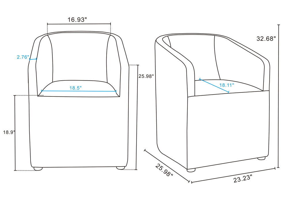English Elm Anna Modern Round Faux Leather Dining Armchair In Pewter - Stylish Comfort, Durable Design, Fully Assembled B365P398278