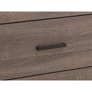 English Elm Geary Coastal-Inspired 5-Piece Bedroom Set With Slatted Headboard & Ample Storage Solutions B062S01002