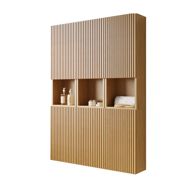 English Elm Mitch 41" Wall-Mounted Cabinet Set - Stylish Corolla Oak Storage For Bathrooms, Living Rooms & More! W2615S00142