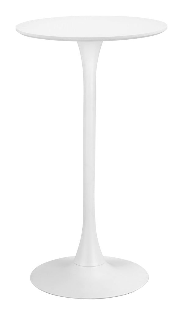 Auray Bar Table White 109828 Zuo Modern