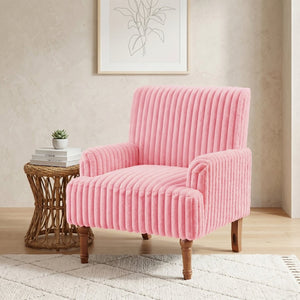 English Elm Modern Wide Wale Corduroy Accent Chair Solid Wood Legs Upholstered Living Room Seat W5568P445696
