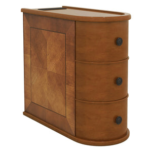 English Elm End Table With Charging Station – Stylish Sofa Side Table With Storage Drawers, Fully Assembled! W2593P289145