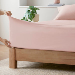 English Elm Cotton Blend Jersey Knit Sheet Set Twin - Soft, Breathable All-Season Comfort For Year-Round Use B035P294169