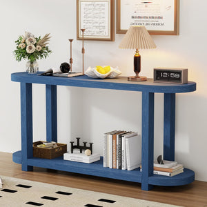 English Elm U_Style Modern Minimalist Ash Veneer Console Table For Entryways, Living Rooms, And Hallways Decor N711P241273V-GIGA
