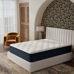 English Elm Cs Plush Hybrid Queen Mattress with Cooling Foam and Zoned Pocketed Coil Support B337P375336