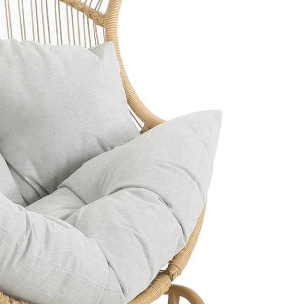 English Elm Christopher Knight Home® - Palos Outdoor Wicker Glider Chair - Light Brown, Ergonomic Comfort With Smooth Gliding Motion, Durable Design N775P191232L