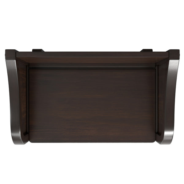 English Elm Connaught Compact Entryway Storage Bench - Timeless Solid Wood Design With Hidden Compartment B136P203425