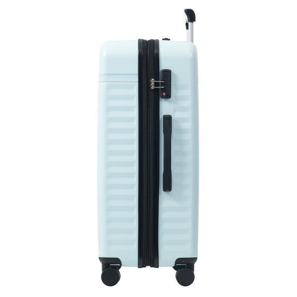 English Elm Luggage Set 5 Piece Abs Hardside Expandable Spinner Wheels Tsa Lock Travel Bags Light Blue N732P326115N