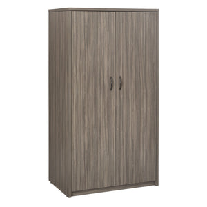 OSP Home Furnishings 65' 65 Inch Tall Two Door Storage Cabinet with Five Adjustable Shelves for Garage or Office NAP-156-URB